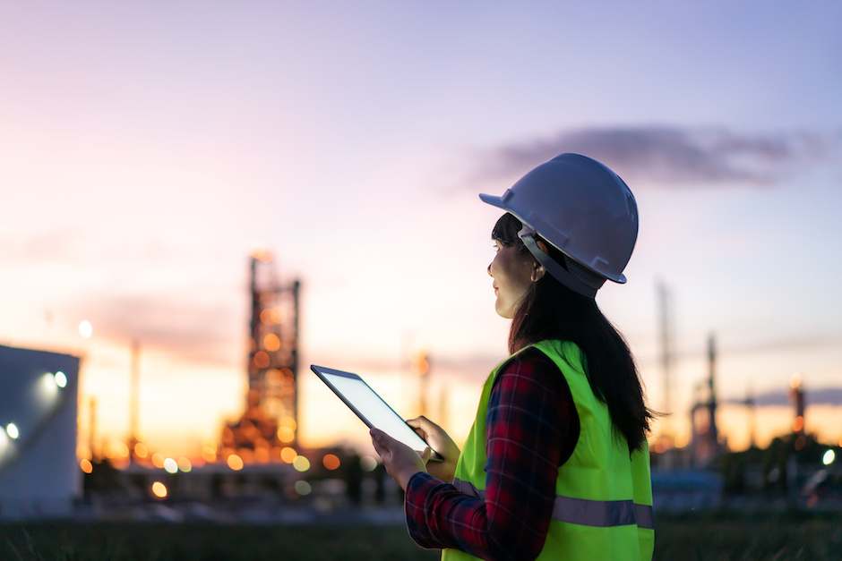 How do we define field engineering , and Asian woman petrochemical engineer