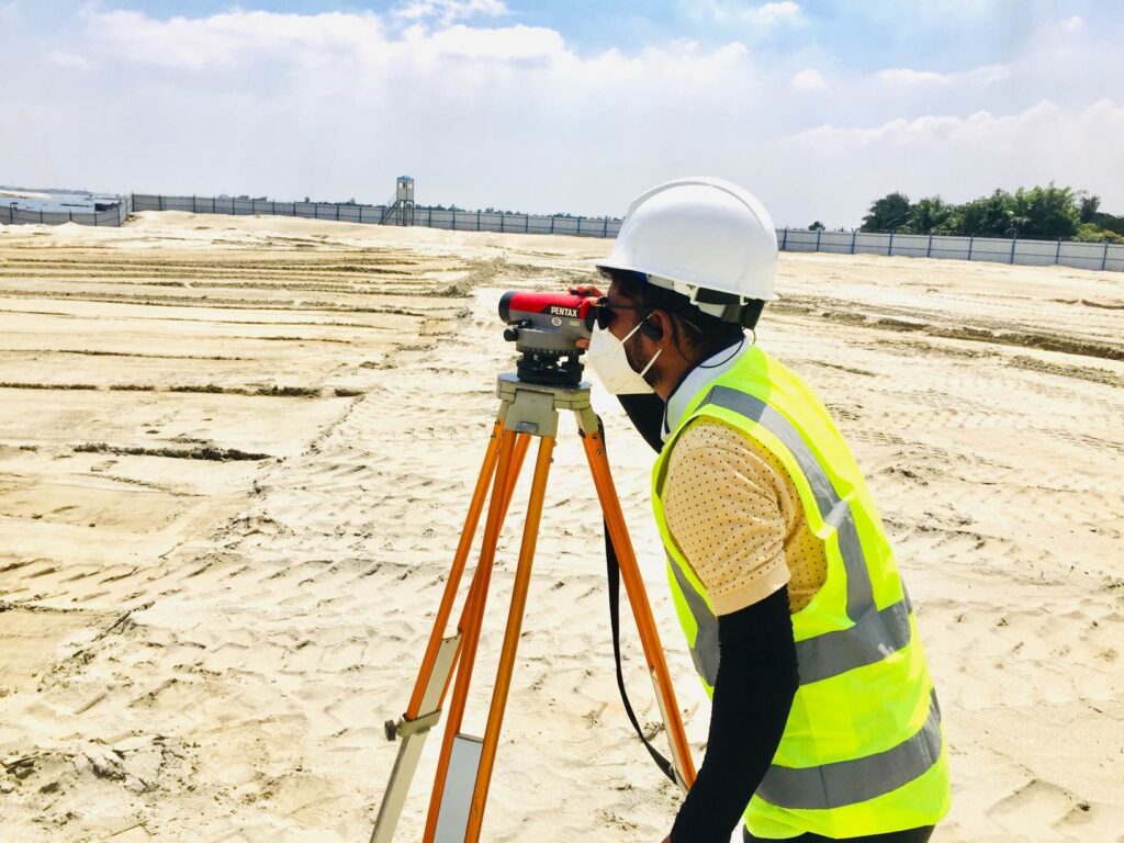 Mohammed Efratsin Chowdhury surveying as part of his role leading a turbine group