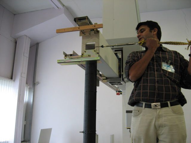 Ashish Prabhudesai Doing Preventive Maintenance at Siemens India