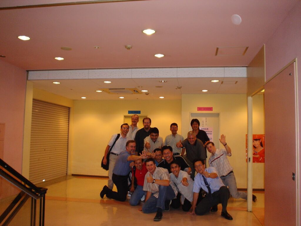 Ashish Prabhudesai - with international field service colleagues in Japan