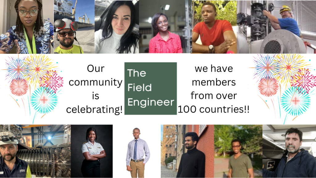 Images of 12 members as The Field Engineer celebrates12 country Profiles from 100 member countries