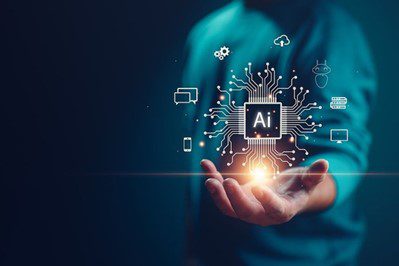 Artificial Intelligence Image In Field Service Engineer hand