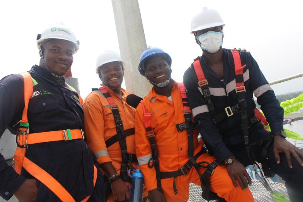 Francis Onukwufor Instrumentation Engineer with colleagues