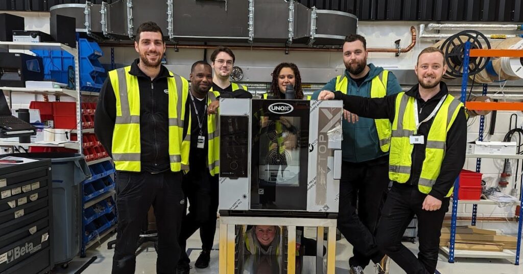 Leroy Fearon, Field Service Leader, Foodservice equipment with some of his team