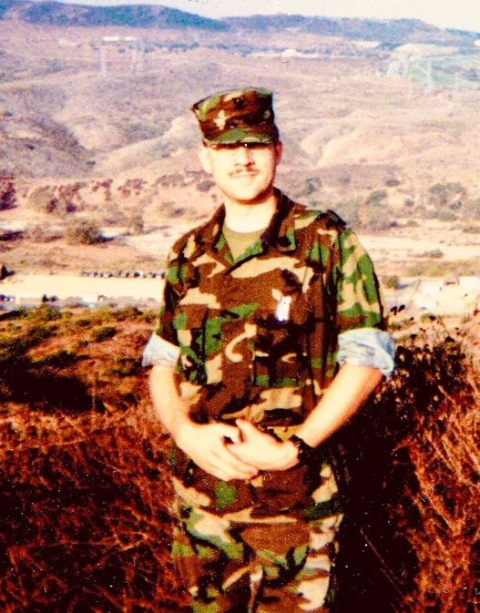 Michael Lipka in uniform while in Navy