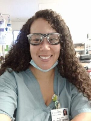 Nicole-Ruffin working as a Biomedical Technician Biomed