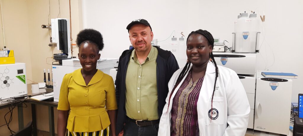 Sakher Fadaleh with staff members in the Educational Hospital in Nairobi after finishing Two HPIC systems