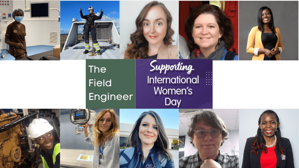 Montage of women engineers for International Women's Day 2023