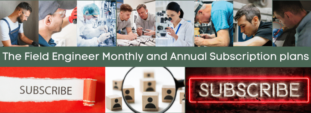 The Field Engineer Monthly and Annual Subscription plans