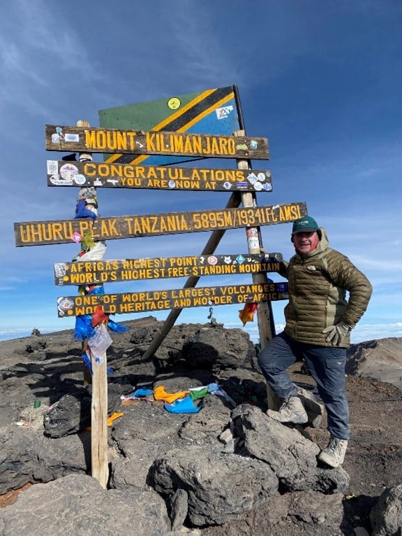Gordon Foot on Mount Kilimanjaro