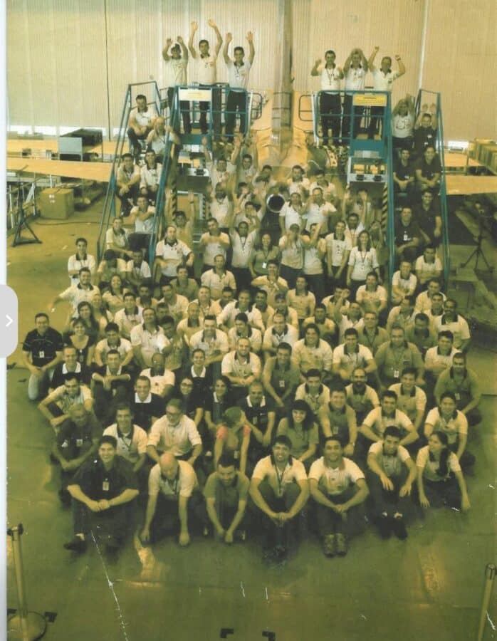 Antonio Marcos Soares Santos and Embraer colleagues