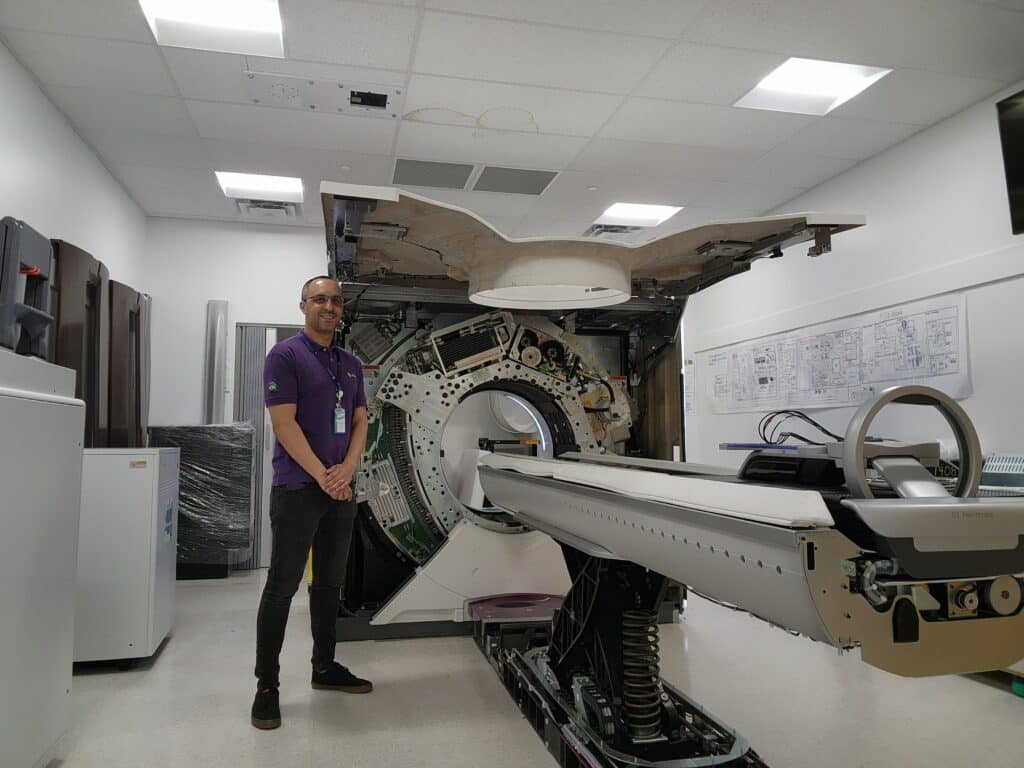 Fausto Cruz healthcare field service engineer with the Revolution Apex