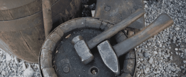 Medieval black smiths tools
