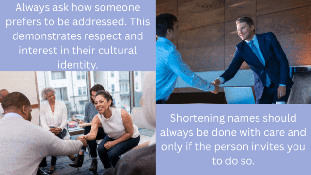 names globally for respect