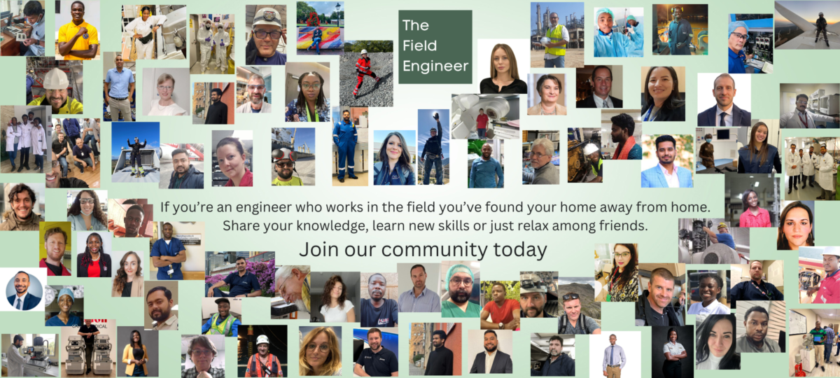 Collage image of lots of The Field Engineer community members